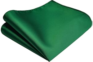 Branduce Solid Pocket Square for Men Plain Color Boy Handkerchief for Wedding Party