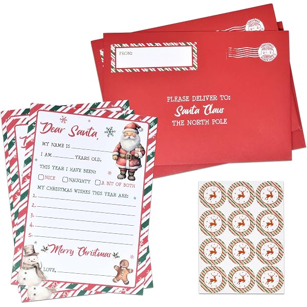 Letter to Santa: Christmas Letter to Santa: a fun Kit Pack of 7
