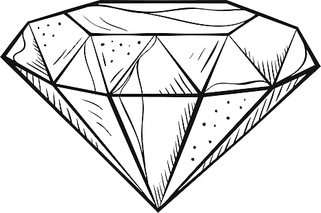 Amazoncom Divine Designs Black And White Diamond Sketch