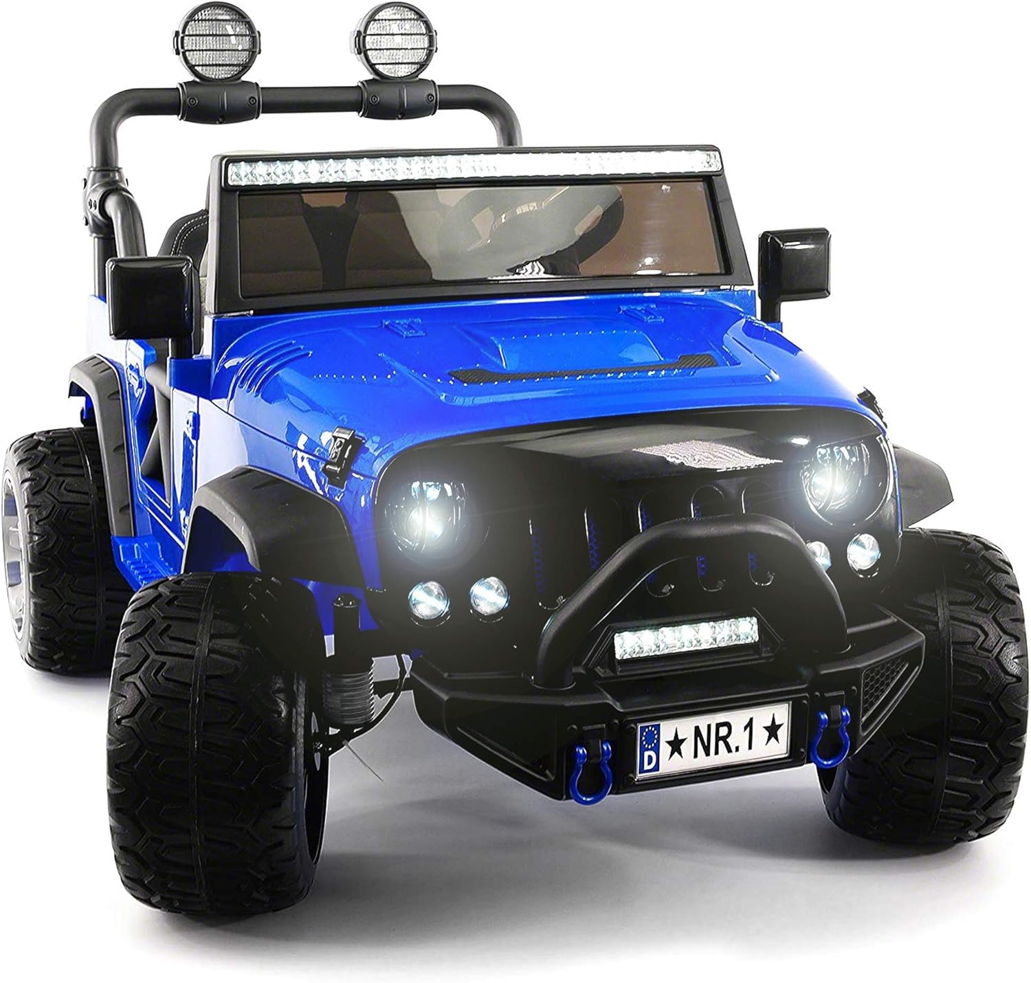 Amazon Com Two 2 Seater Ride On Kids Car Truck W Remote Large 12v Battery Licensed Kid Car To Drive 3 Speeds Leather Seat Mp3 Music By Bluetooth Fm Radio Rubber Tires