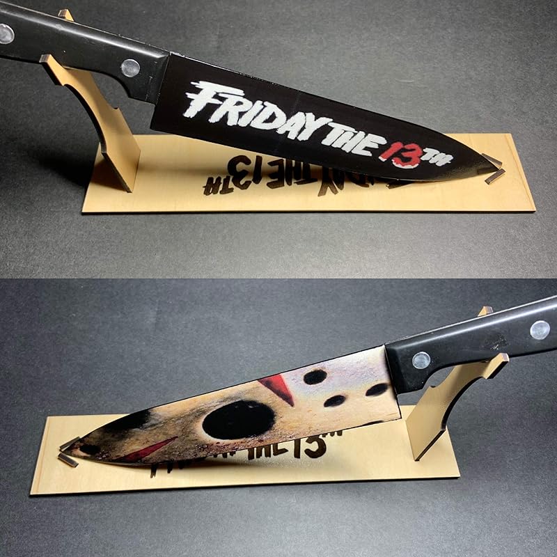 Amazon Jason Voorhees Kitchen Knife With Matching Knife Stand 