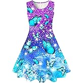 BFUSTYLE Girls Dress Sleeveless Casual Floral Sundress for Girl 4-15 Years
