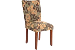 Homepop Home Decor | K1136-F975 | Classic Upholstered Parsons Dining Chair | Single Accent Dining Chair, Brown Woven