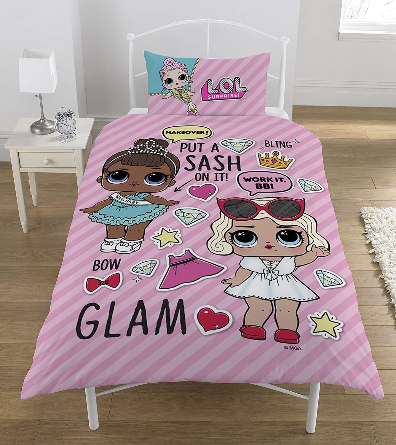 lol surprise glitter queen rug