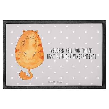 Amazonde Mr Mrs Panda 60 X 90 Fußmatte Katze