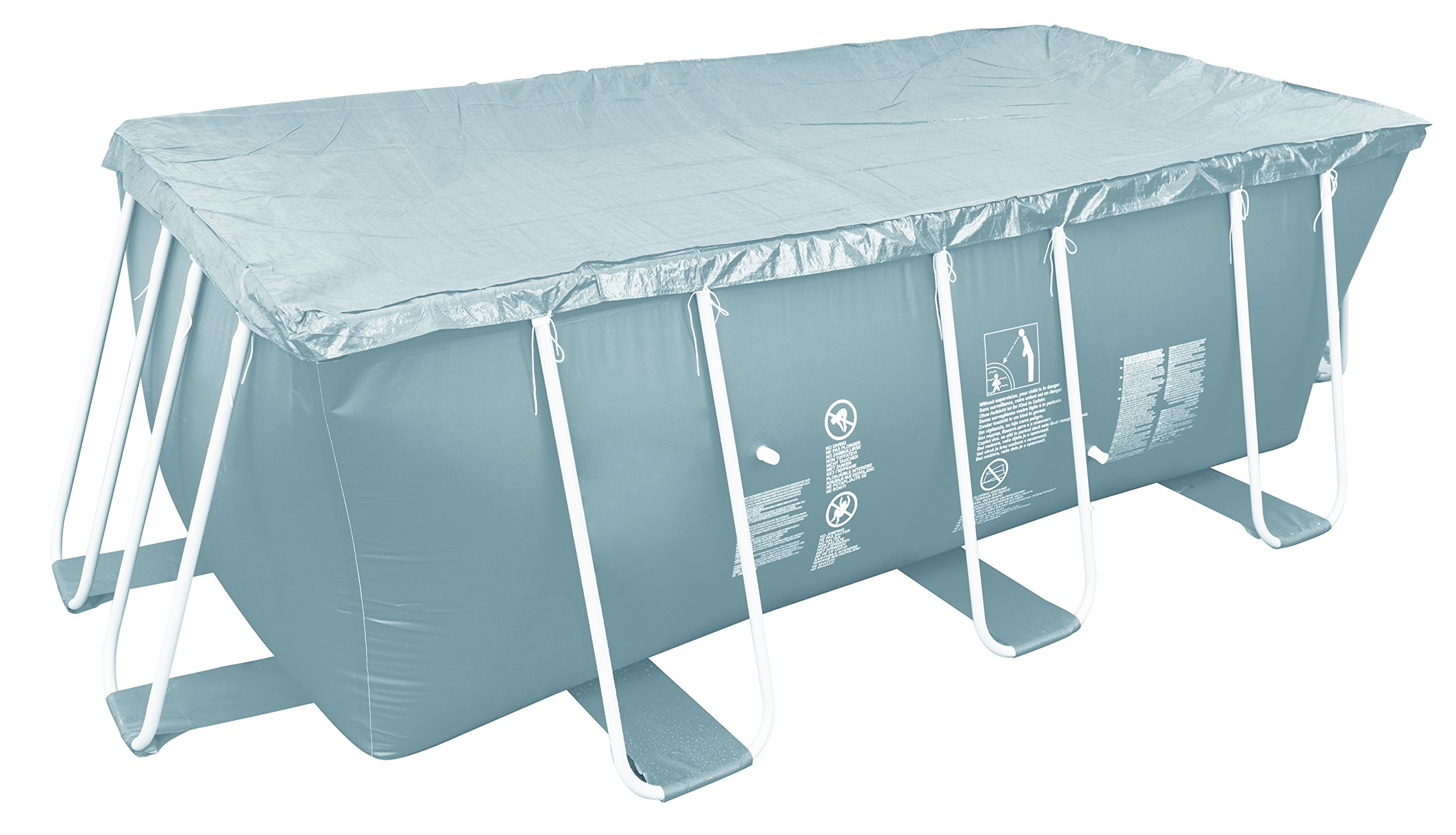 Jilong Pool cover tarpaulin steel frame pool 384 x 181 cm swimming pool cover