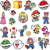 Iron on Patches,20 Pieces Embroidered Applique Patches,Sew On Iron on Patches Fabric Repair Patche Cute Cartoon Anime Patch for Kids Adult Clothes Jeans Jackets Hats Shoes Backpacks