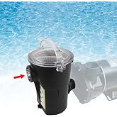 KAVIUS SP1516 Strainer Housing w/Basket Lid O-Ring Assembly Compatible with Hayward Power-Flo LX II VS300 Pool Pumps 1-1/2" FIP Inlet 1.5" MIP Outlet Pool Pump Strainer Housing Replacement SPX1500CAP