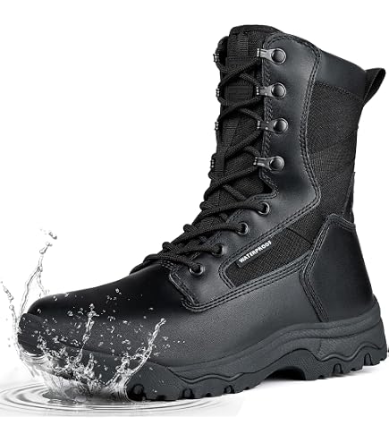 Amazon.com: Men Desert Tactical Military Boots, Mens Working  display picture 1