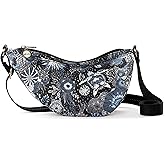 Sakroots Tess Sling in Eco Twill, Adjustable Crossbody Strap, Midnight Seascape