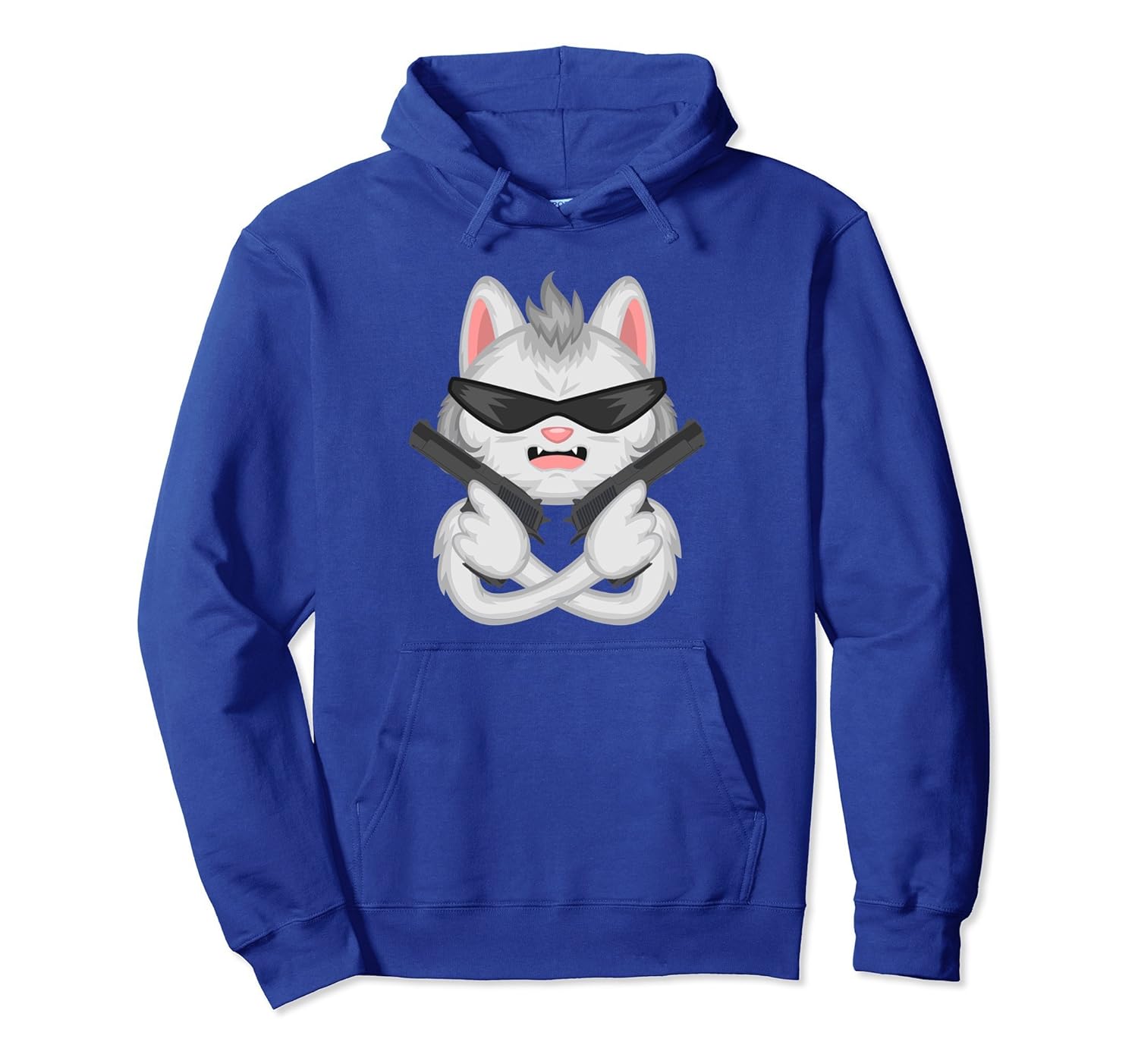 Sunglasses Cool Cat Gunning For Kitties Hoodie-anz