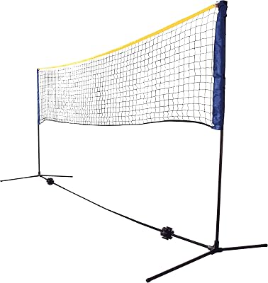 Set de Filet Kombi, pour Badminton, Tennis de Rue et Autres Sports Récréatif, Réglable en Hauteur de 0,75 m à 1,55 m, Largeur 3 m, 970994