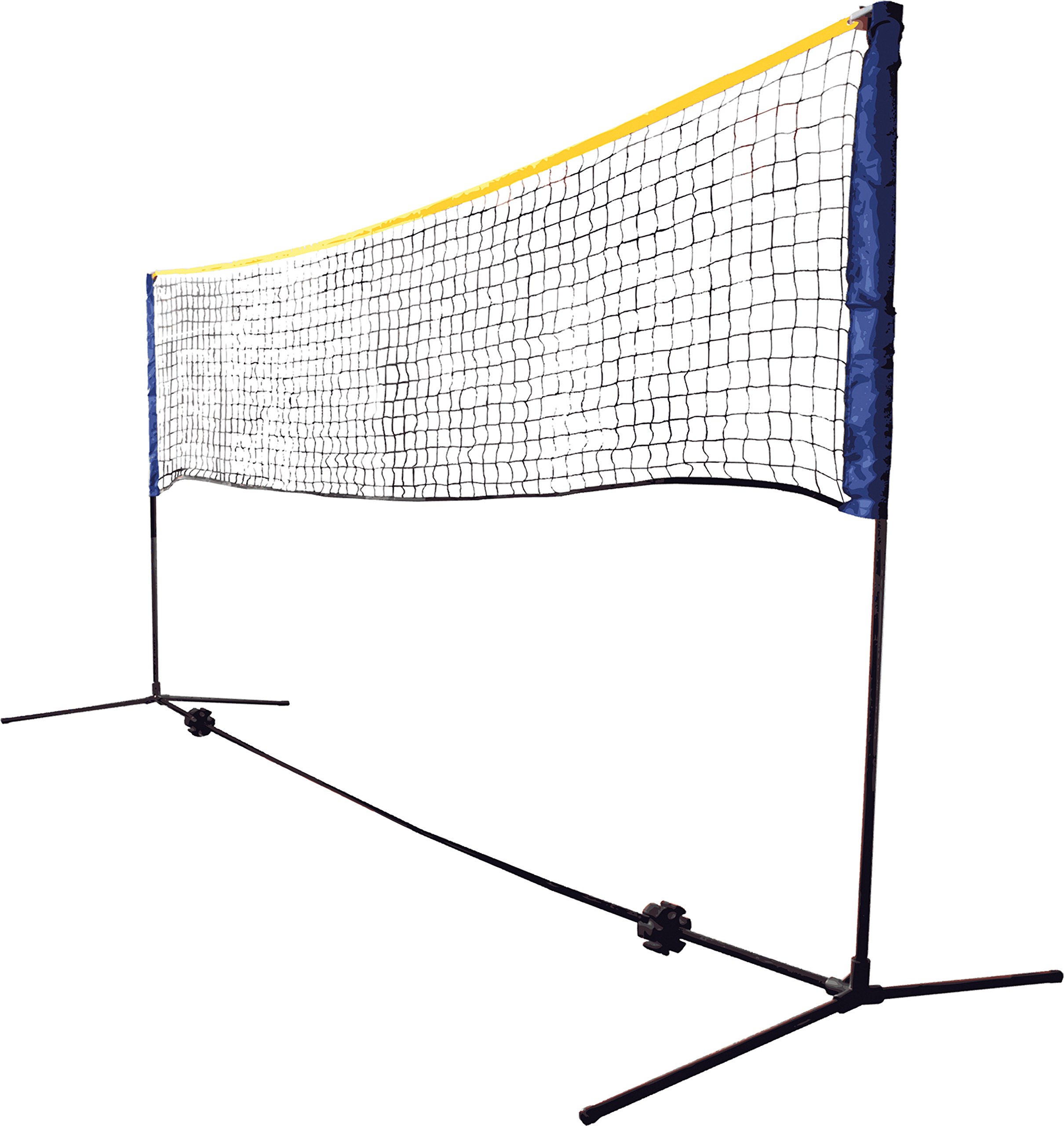 Schildkröt Funsports Kombi Net Set, Free-Standing Leisure Net for Badminton, Street Tennis and Other Sports, Height Adjustable from 0,75m to 1,55m, Width 3m, 970994
