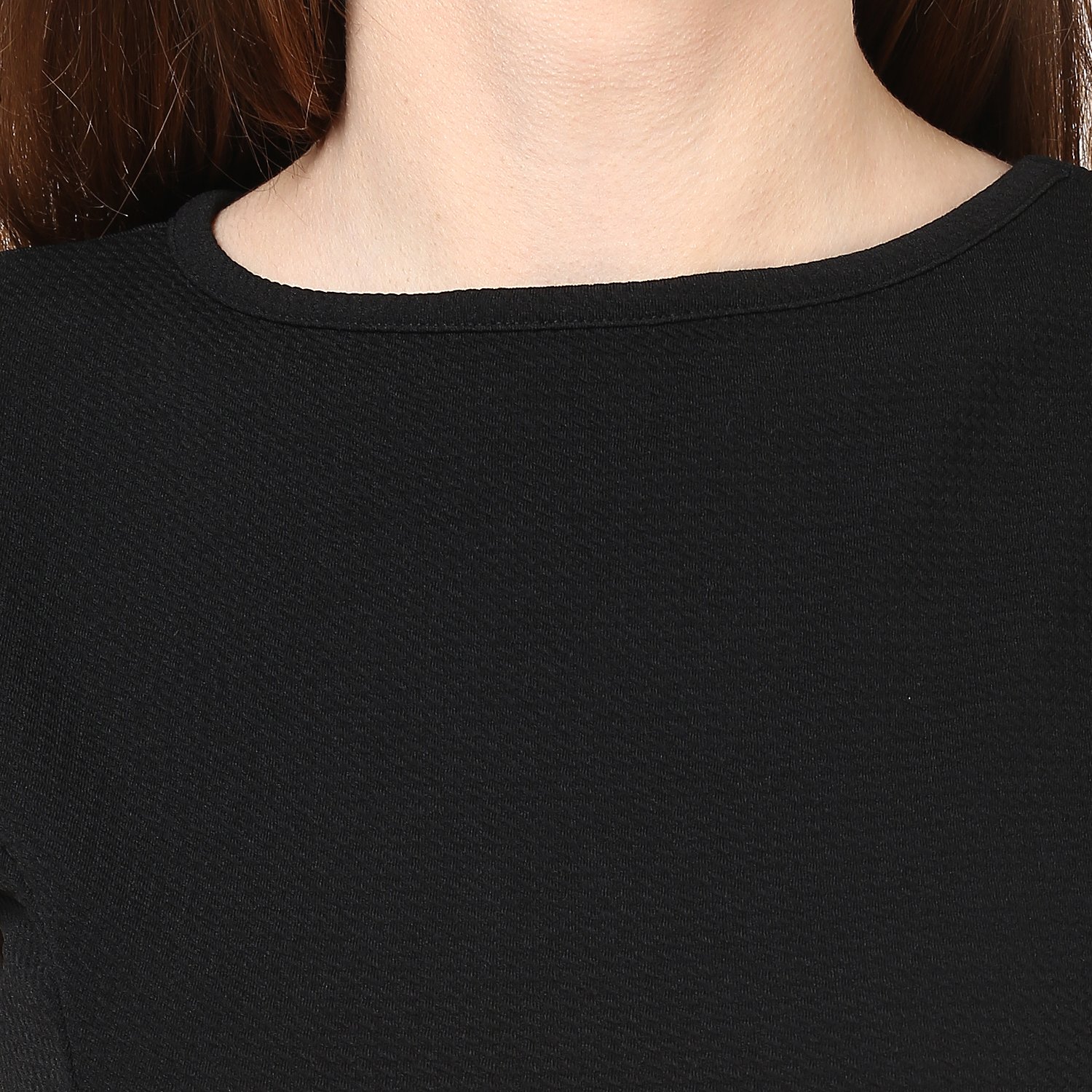 rare black fit & flare dress (ep1053a)