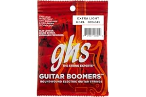 GHS Strings Electric Guitar Boomer Set (Extra Light Nickel Steel)