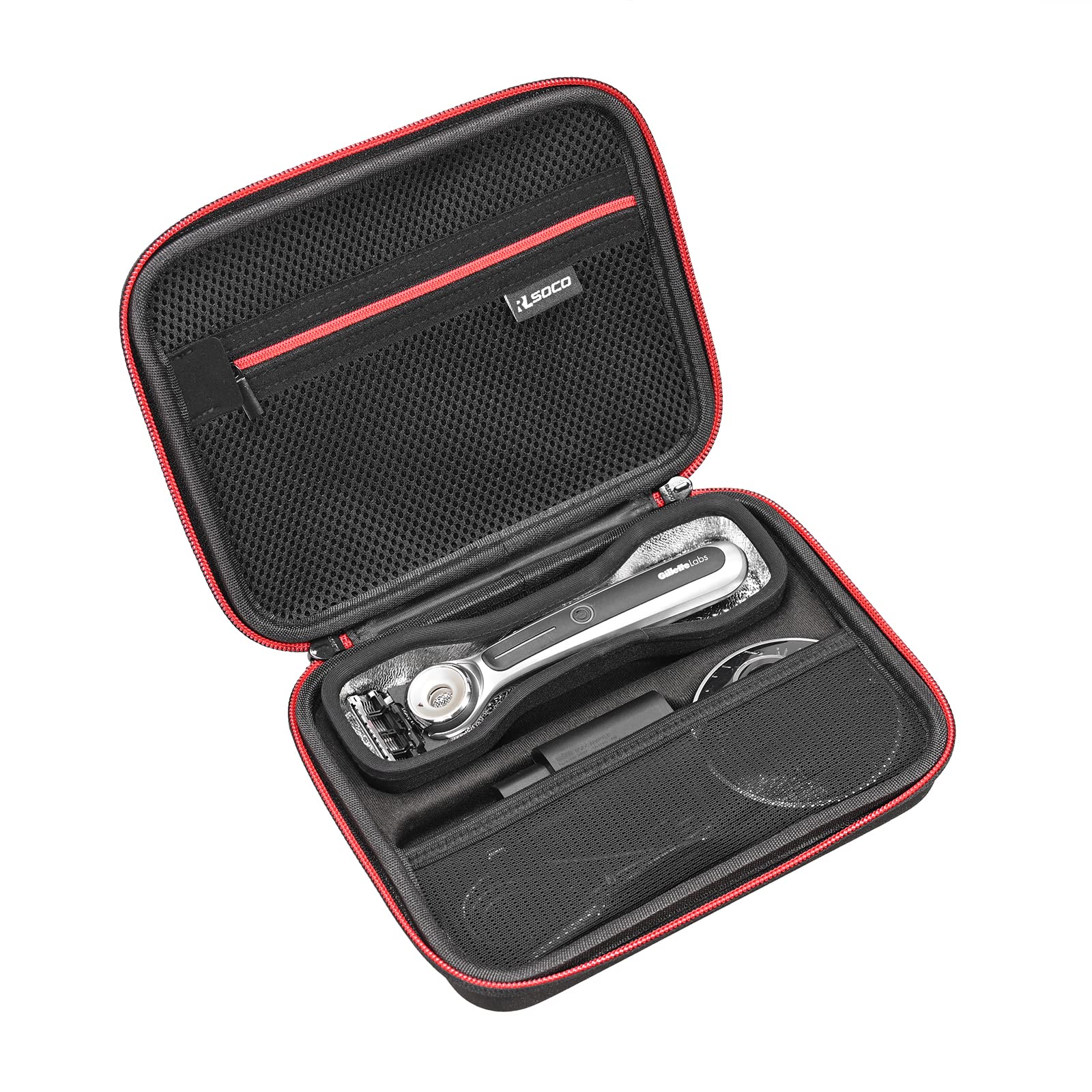 RLSOCO Hard Case for Labs Heated Men's Razor, Fits Accessories: Razor Body, Blades,Charging Dock, Charging Cable