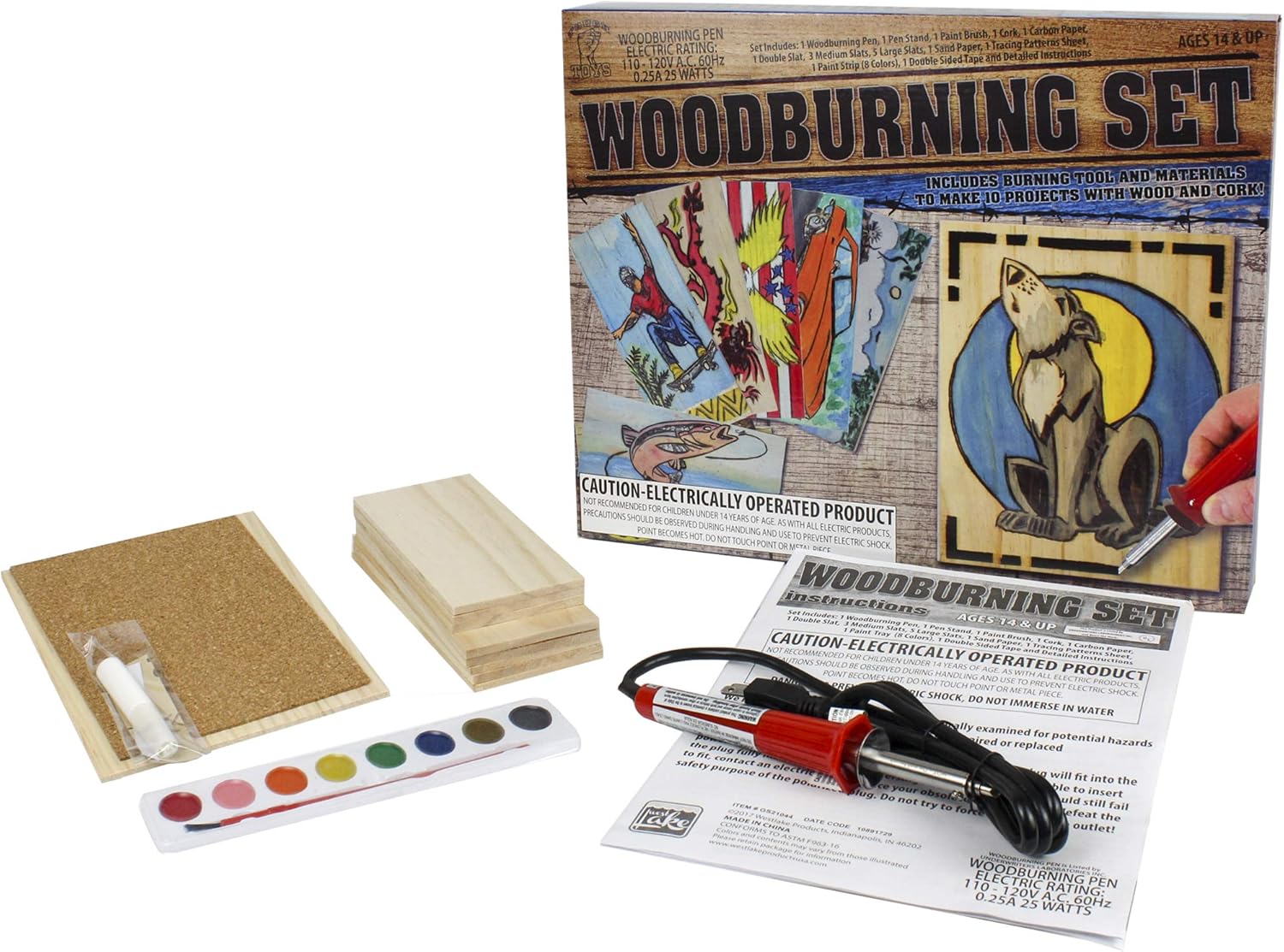 wood burning kit toy