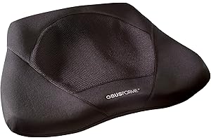 ObusForme Gel Seat Cushion – Memory Foam Seat Cushion and Posture Support, Contoured Ergonomic Design for Soothing Relief, Soft Gel Insert and Mesh Panel