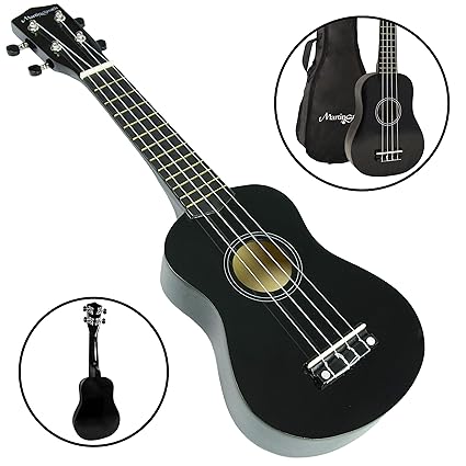 Martin Smith UK-212 Ultimate Soprano UKulele Starter Kit (Black)