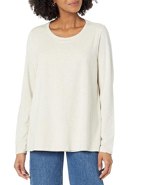 Amazon Essentials Women's Nursing T-Shirt, Oatmeal Heather, X-Large