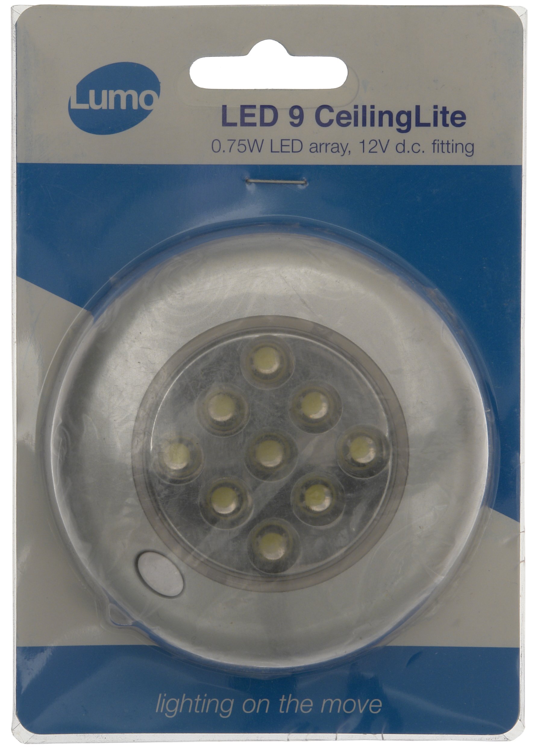 Lumo F2435 LED 9 Ceiling Light, Satin, 0.75 W