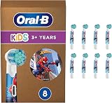 Oral-B Pro Kids Spiderman Toothbrush Heads 8 Pack Compatible with Kids Electric view 1