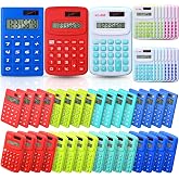 Yunsailing 48 Pcs Pocket Calculators Bulk Mini 8 Digit Handheld Calculator Small Basic Standard Calculator for Students Kids Teachers School Desktop Home Office, 3 Designs (Classic)