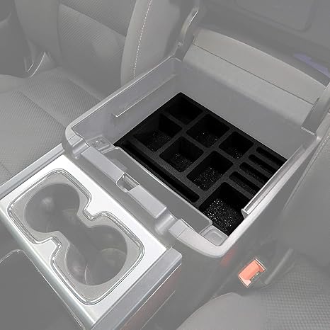 Red Hound Auto Center Console Organizer 3 Piece Stacking Set Vehicle Inserts Compatible With Chevy Chevrolet Gmc Silverado Sierra 1500 2500 2015 2016
