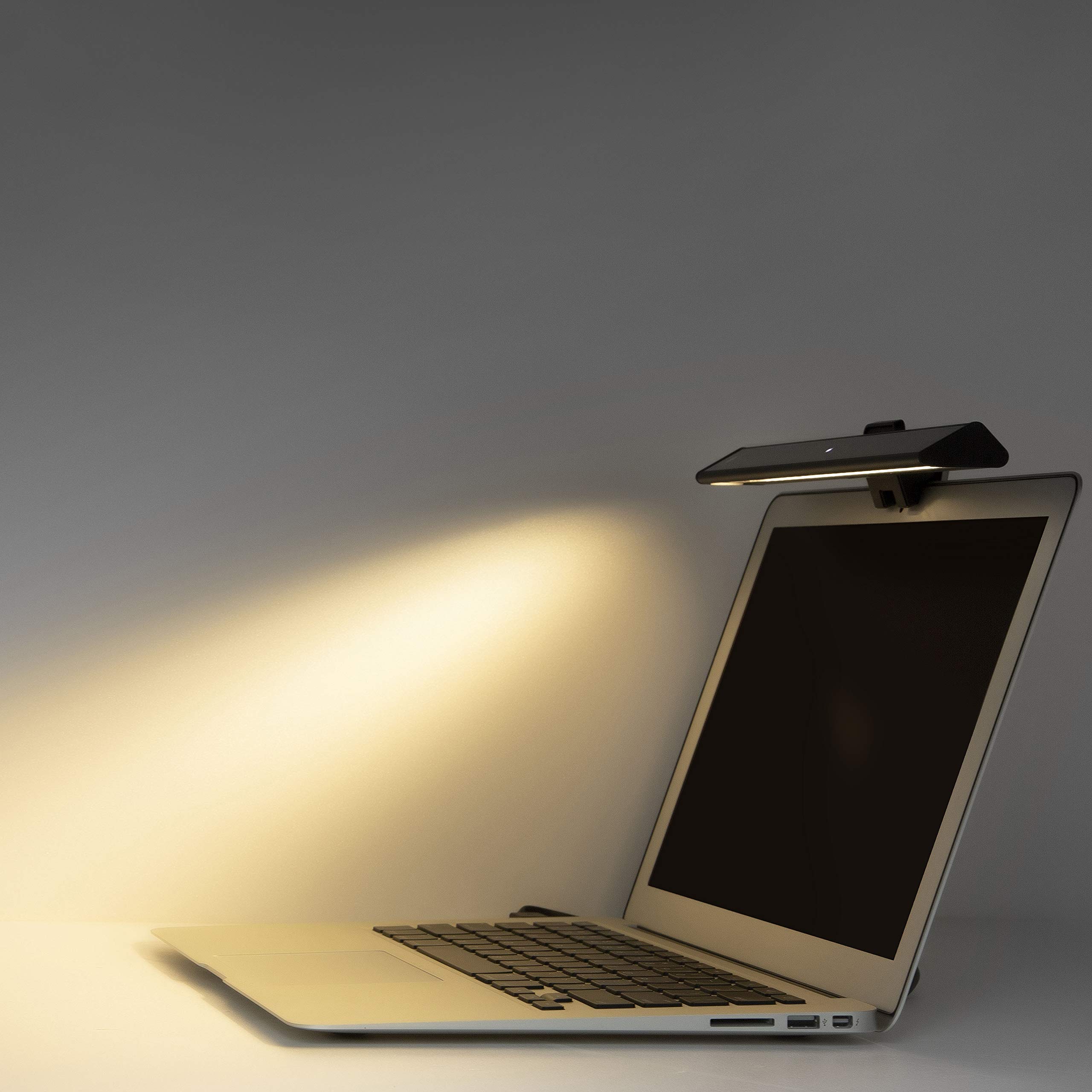 BenQ ScreenBar Lite e-Reading LED-Arbeitslampe mit automatischer Dimmfunktion und Farbtoneinstellung, platzsparender, Augenschutz, Blend- und Flackerschutz, USB-Stromversorgung