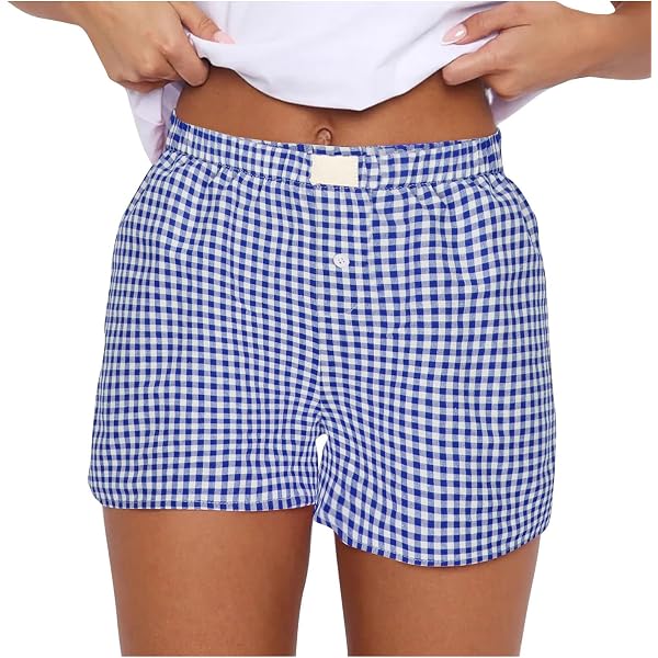 Amazon.com: Women Y2K Lounge Boxer Shorts Cute Soft Elastic Mid