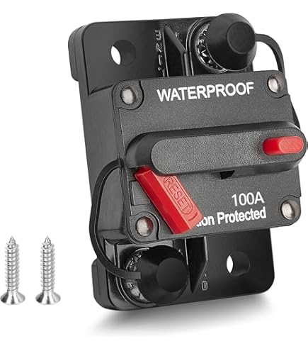 Thêm Nguyễn専用 Amazon.com: RED WOLF 100A Circuit Breaker Manual Reset Switch 6