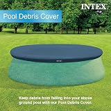 Intex 8-Ft Easy Set Pool Cover Blue 128020 Round Overhang 30 cm view 5