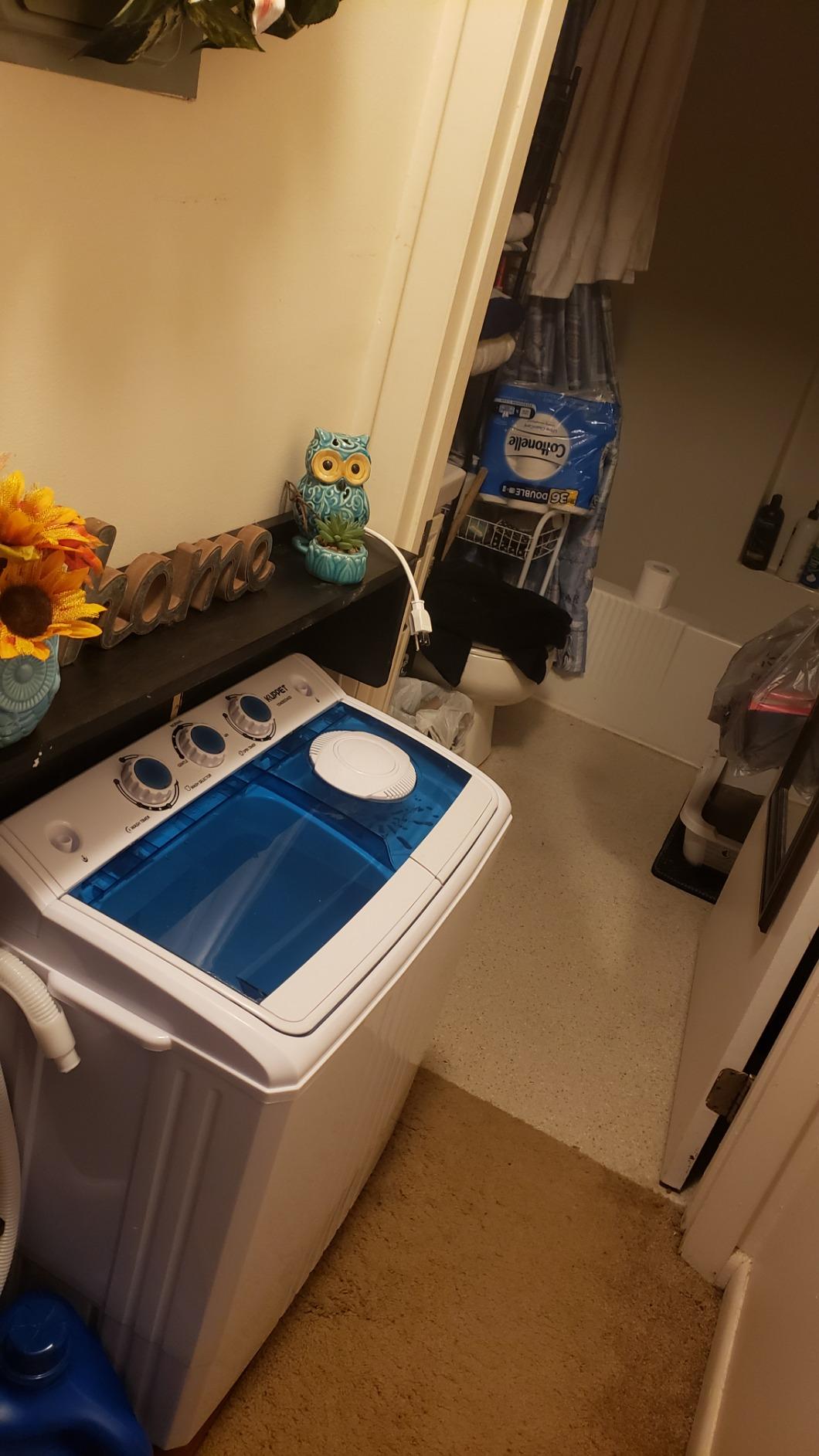 28/mo Finance KUPPET Compact Twin Tub Portable Mini Washing Machine