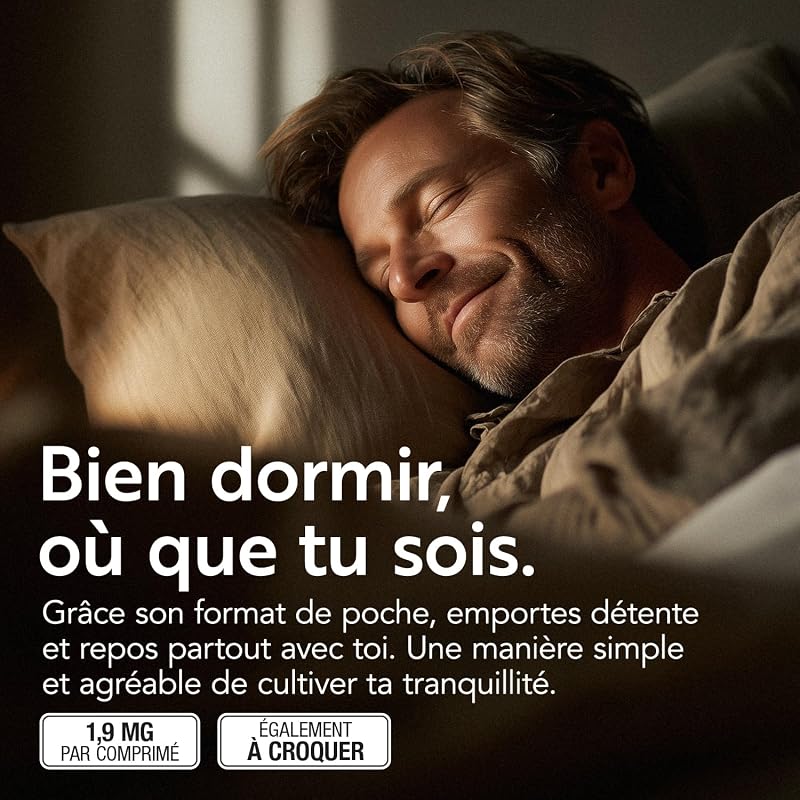 Melatonine 1,9 mg pour Bien Dormir PiùLife Sommeil Adulte, 600 Comprimés