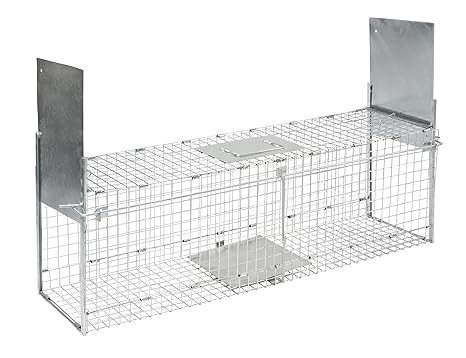 Kerbl 299676 Kastenfalle klappbar mit 2 Eingängen 100 x 28 x 28 cm