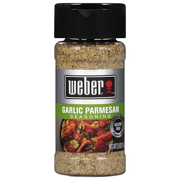 WEBER GARLIC PARMESAN SEASONING, 2.6 OZ