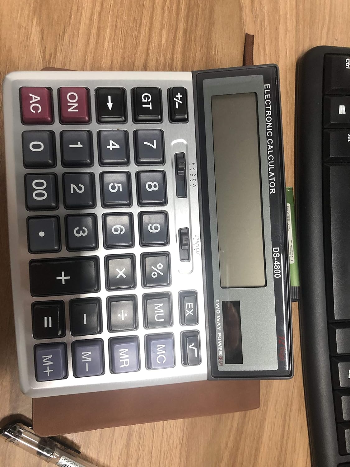 ONXE Giant Calculator Solar Battery and AAA Battery