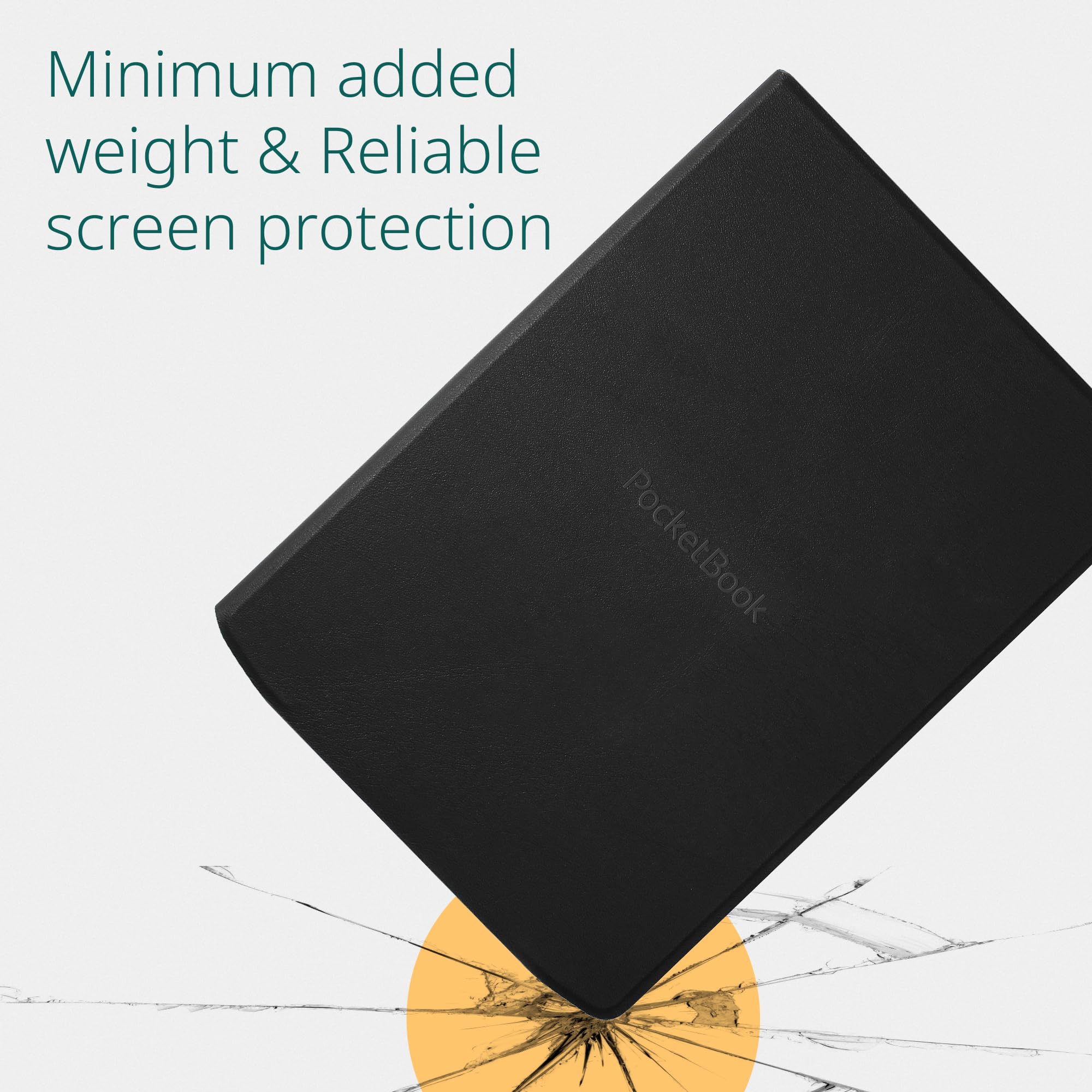 PocketBook E-Reader Cover for InkPad 4 & InkPad Color 2 | Flip Cover with Smart Sleep Function | Durable Protection | Lightweight Covers Perfect for Travel | E-Book Reader Case in Black