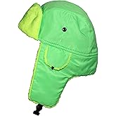Best Winter Hats Big Kids Lightweight Neon Russian/Trooper Faux Fur Cap(One Size)