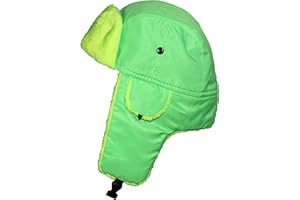 Best Winter Hats Big Kids Lightweight Neon Russian/Trooper Faux Fur Cap(One Size)