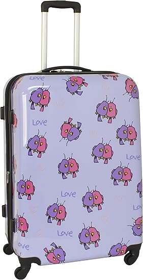 light purple luggage
