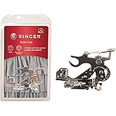 SINGER Ruffler Attachment Presser Foot | Ideal for Creating Uniform Pleats and Gathers on Light to Medium Fabrics | Compatibl
