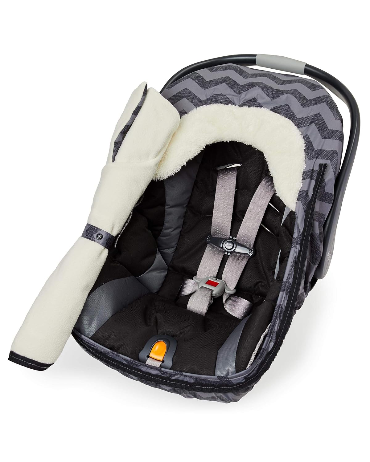 skip hop stroll and go car seat cover grey feather