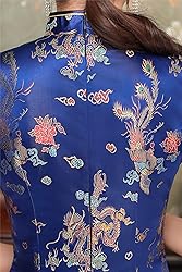 Shanghai Story Short Sleeve Long Qipao Brocade