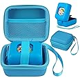 MGZNMTY Carrying Case and Silicone Case for Bitzee Magicals Interactive Toy Digital Pet and Case, Protective Skin Cover for New Bitsy Electronic Virtual Pet (Magic Blue)