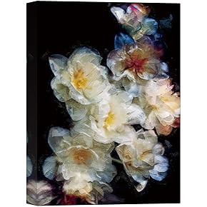 SIGNWIN Canvas Wall Art White Daffodils Bouquet Floral...