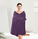 Utopia Towels 4 Piece Bath Towel Set 69x137 cm 100% Ring Spun Cotton Plum view 7