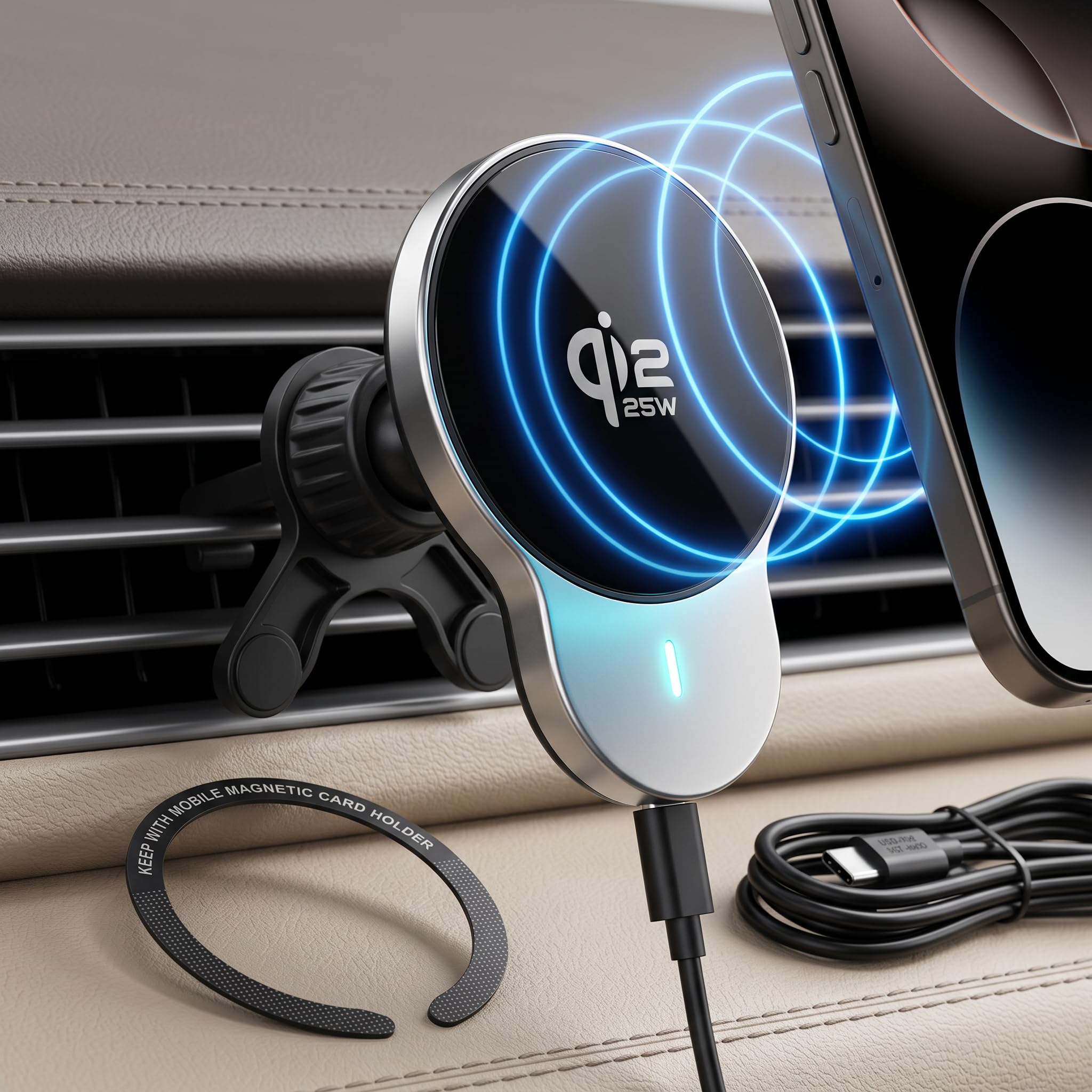 PORTENTUM Car phone holder wir...