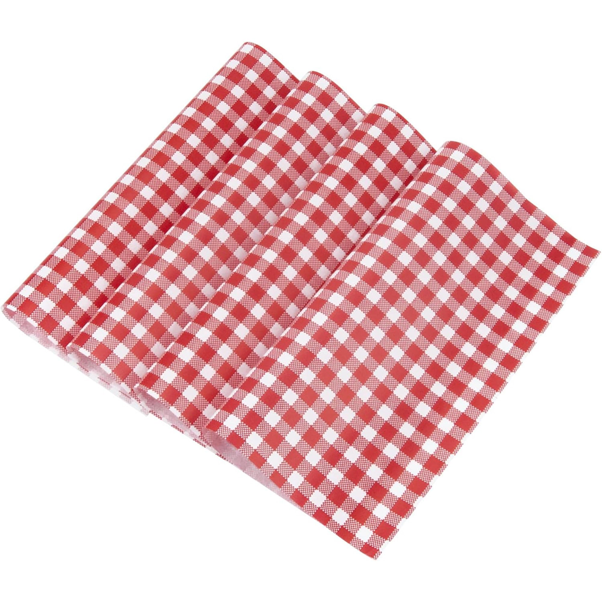 Photo 1 of NATURALABEL 100 PCS Wax Paper, 12" x 12" Red and White Checkered Greaseproof Paper, for Basket Liners, Sandwich Wrapping, Deli Sheet for BBQ, Picnic, Party