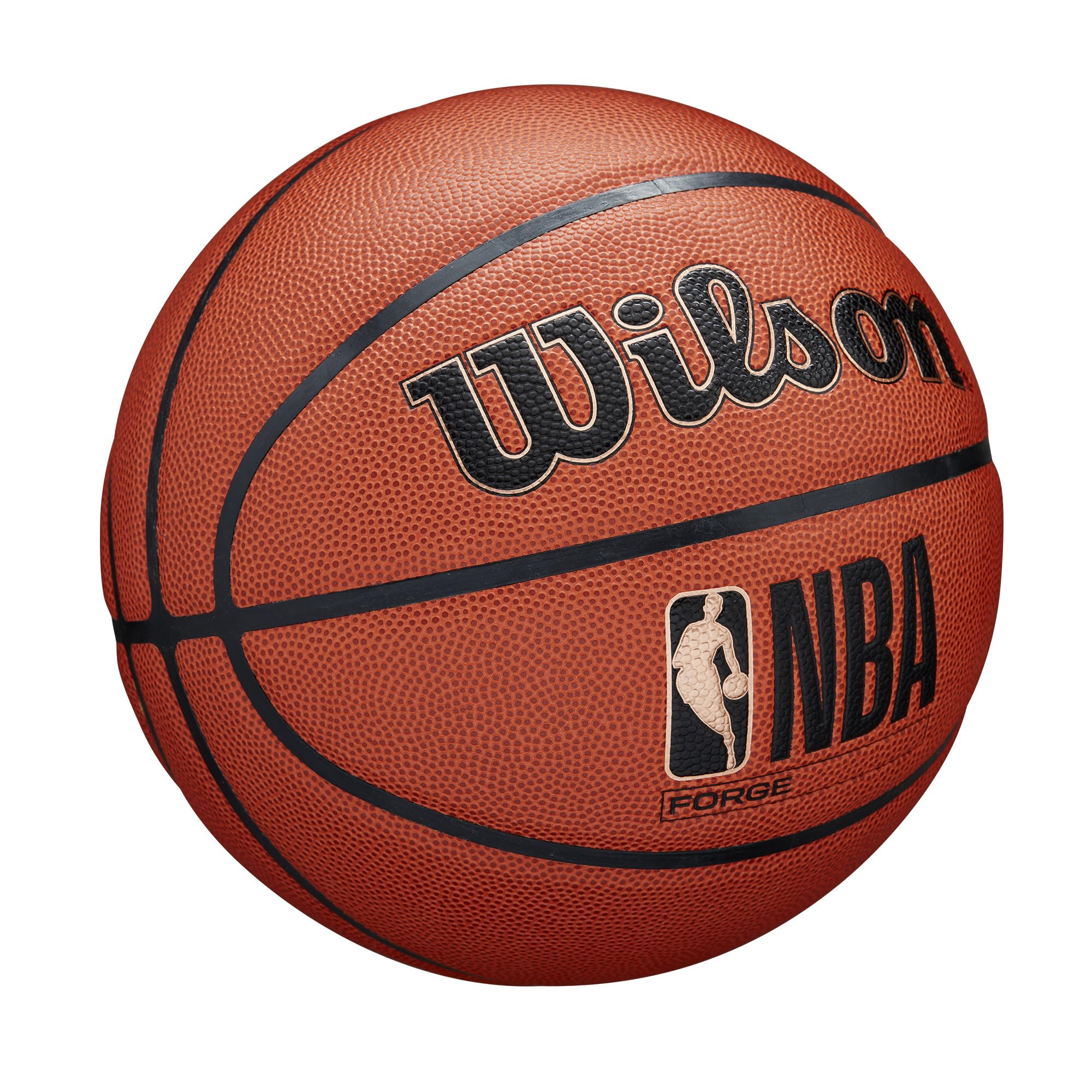 Wilson NBA Forge Indoor/Outdoor Basketball - Brown, Size 6-28.5